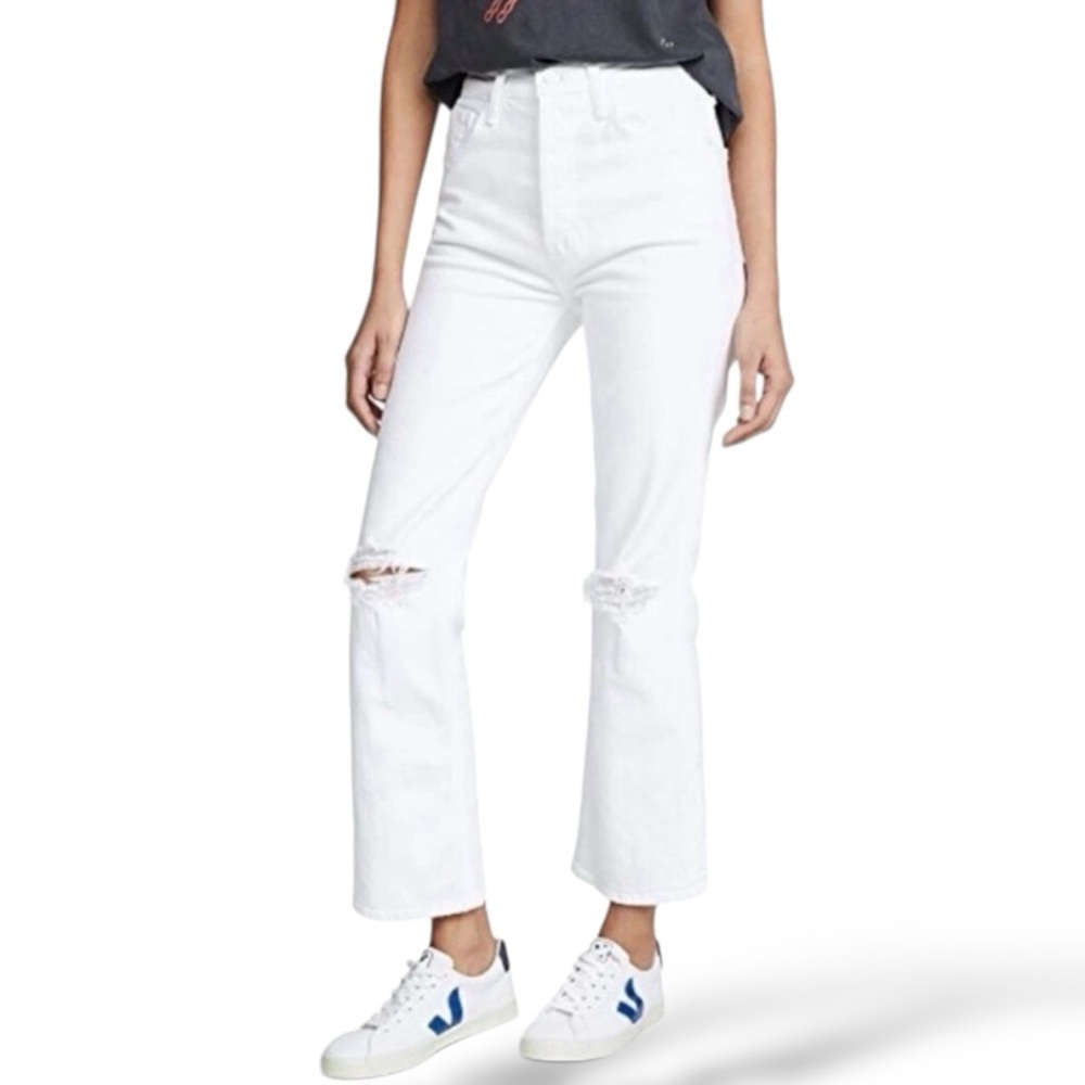 NWT MOTHER SUPERIOR Jeans Tripper Almost Innocent White Size 29